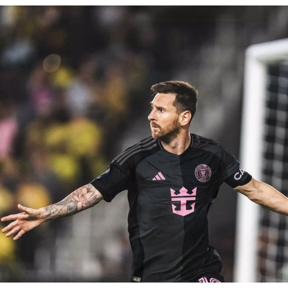 Adidas Inter Miami FC 25/26 Soccer Jersey Messi Mens Size M Black JI6821 NWT - Picture 2 of 14